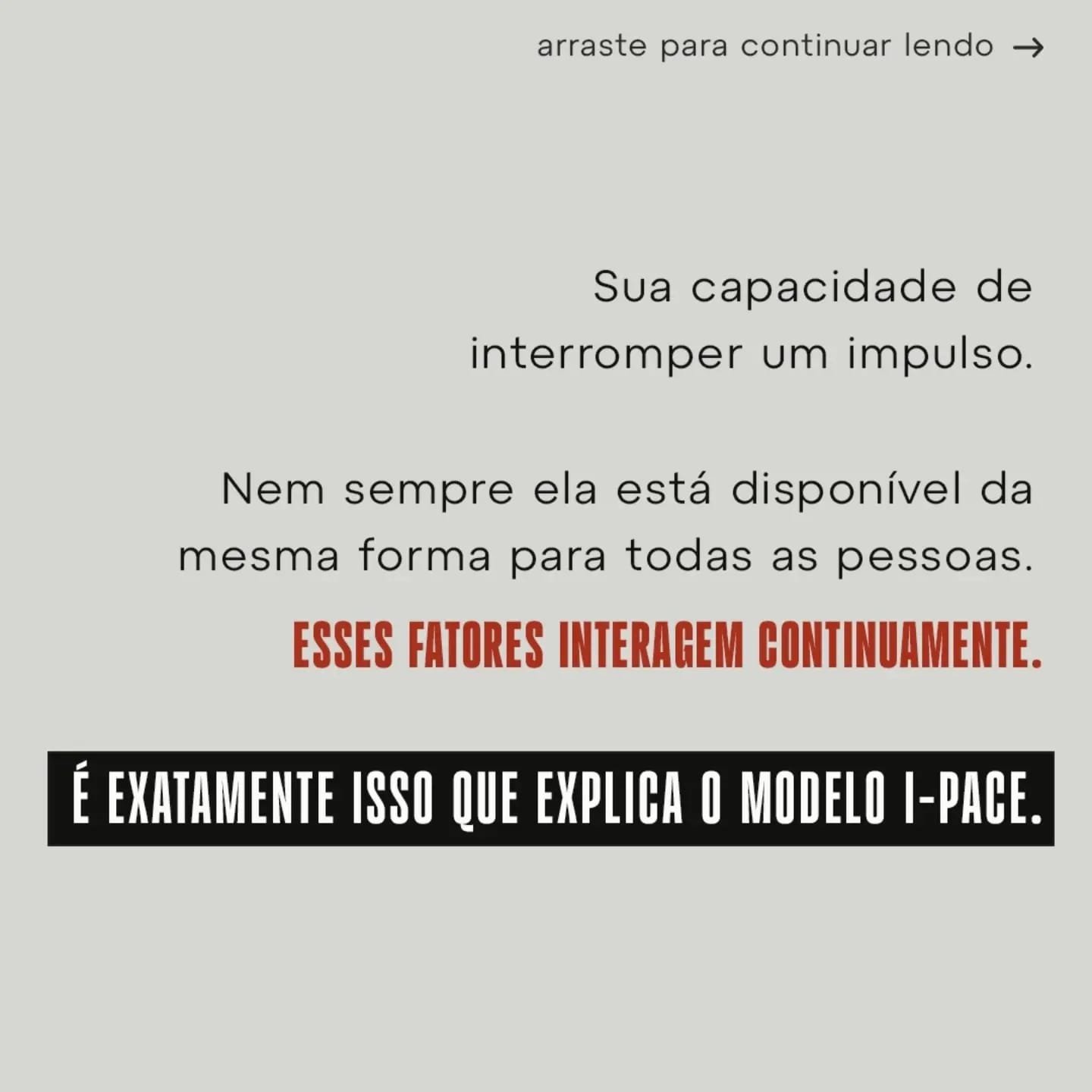 Carousel slide about impulse interruption