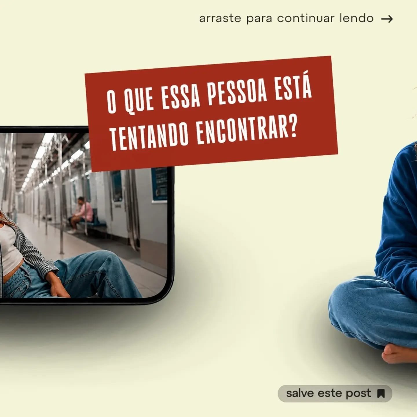 Carousel slide asking what a person is trying to find